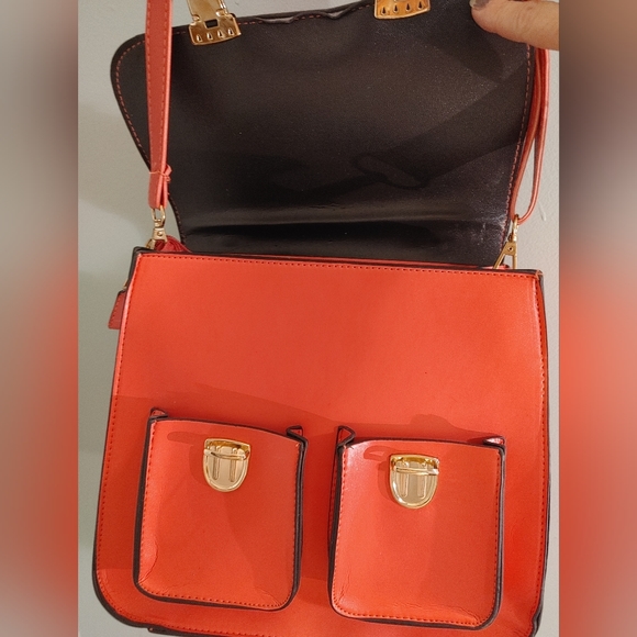 Magenta Back Pack Satchel Bag - Picture 4 of 12